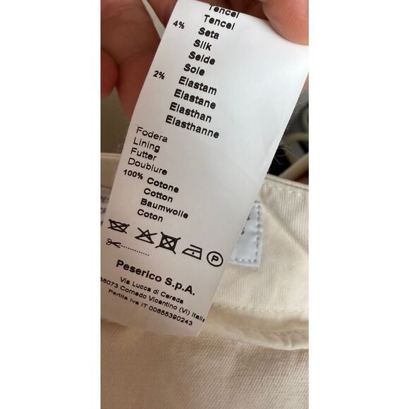 Peserico Palazzo Trousers Made in Italy NWT Women's Sz. 46 (US 10) - Picture 11 of 11